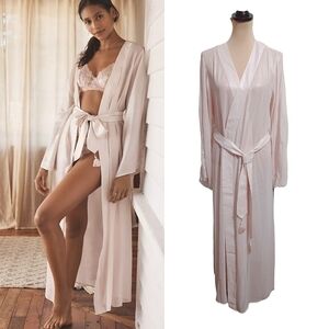 Anthropologie Sheer Lace Robe